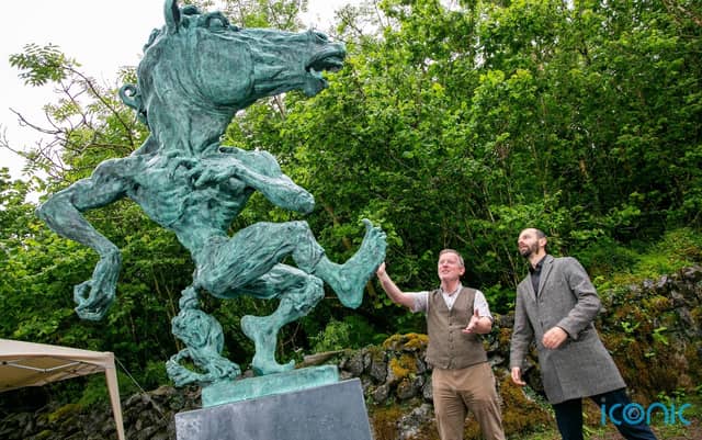 The statue’s creator said that the setting was appropriate, remarking that it was ‘a wild place for a wild thing’