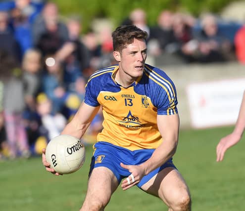 Declan Byrne bagged eight points for St Mochtas in their opening round victory over St Kevin's. (Pic: Arthur Kinahan)