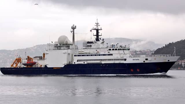 The Russian spy ship 'The Yantar'