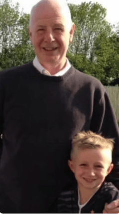 Sean Kieran with his uncle Alan