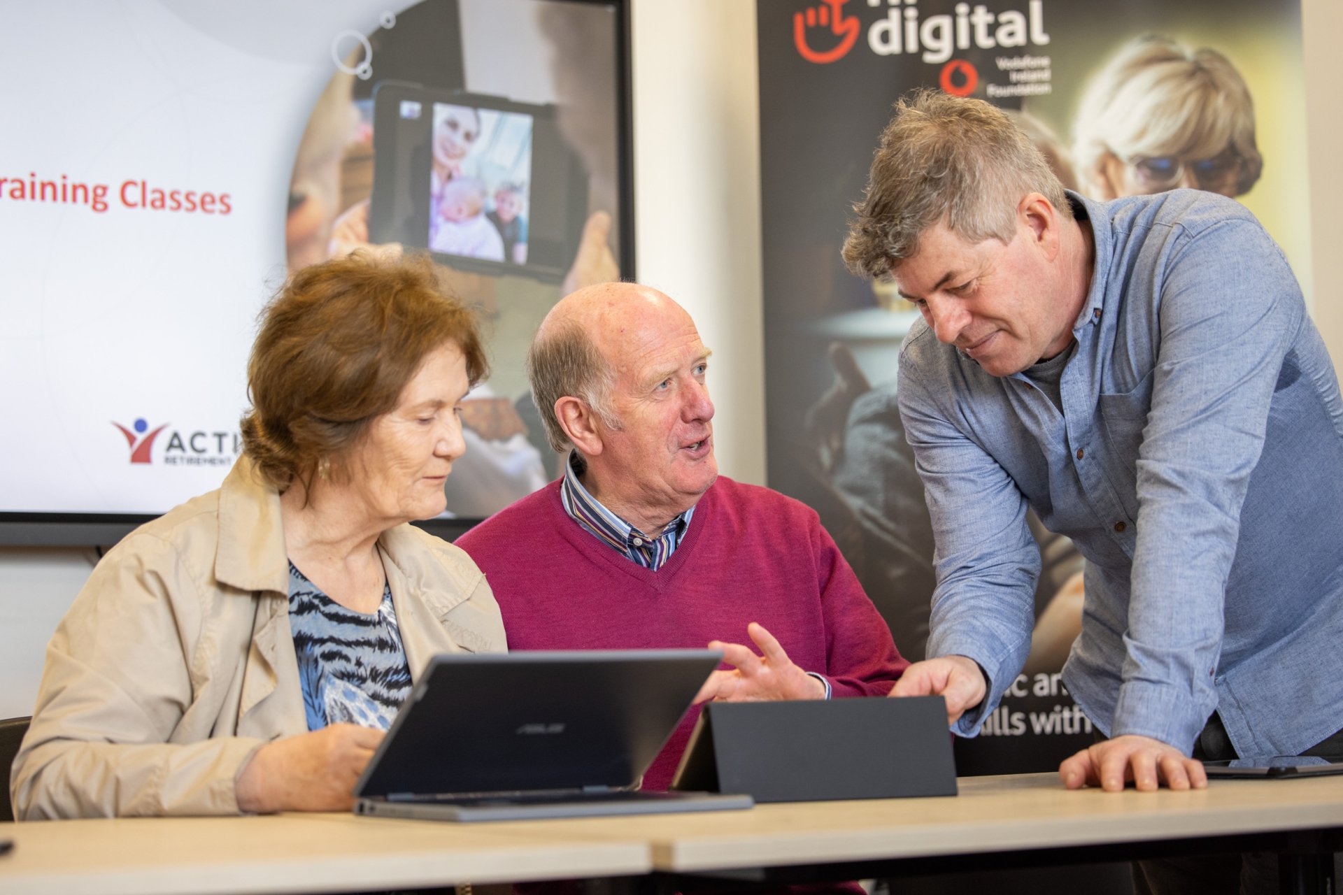 Free digital skills classes for older people in Louth