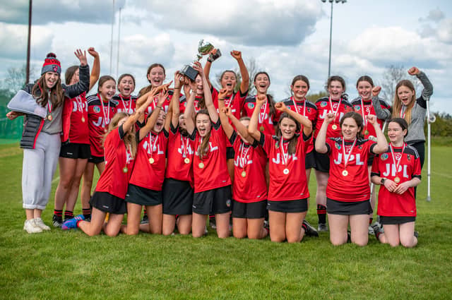 The St Kevin's team which won the 2022 Louth Camogie Feile