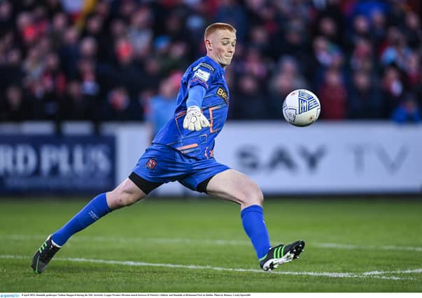 Dundalk goalkeeper Nathan Shepperd. (Pic: Sportsfile)