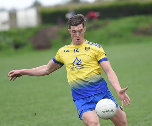 St Mochtas Declan Byrne grabbed four points in his side's victory over Ardee St Marys. (Pic: Arthur Kinahan)