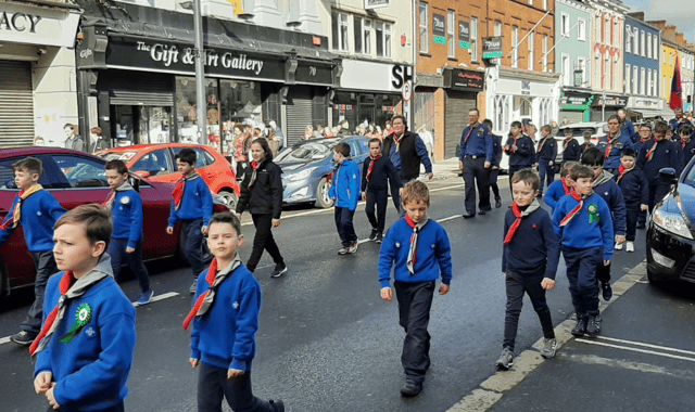 Dundalk Scouts save the day with St Patrick's Day parade (PICS: @StPatricksScout Twitter)