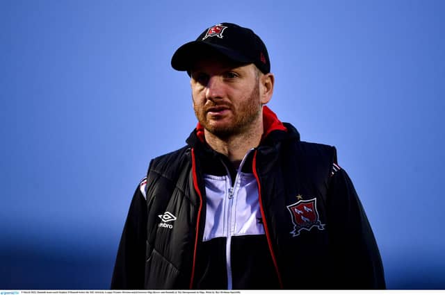 Dundalk Head coach Stephen O'Donnell prior to the Lilywhites clash with Sligo Rovers last week. (Pic: Sportsfile)