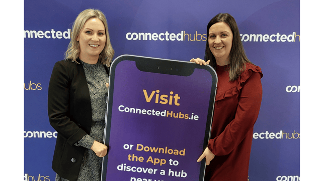 Ciara Breen (right) is the manager of the Creative Spark Downtown Co-working Hub
