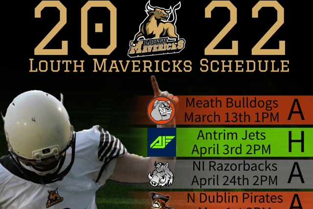 You can get in touch with them through their social media accounts or just show up to a training session where you will be welcomed with open arms and will soon know what it means to be a Maverick. A fixture list for 2022 is below.