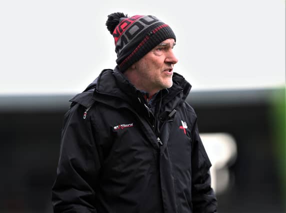 Mickey Harte on the sidelines in Longford. (Pic; Syl Healy)