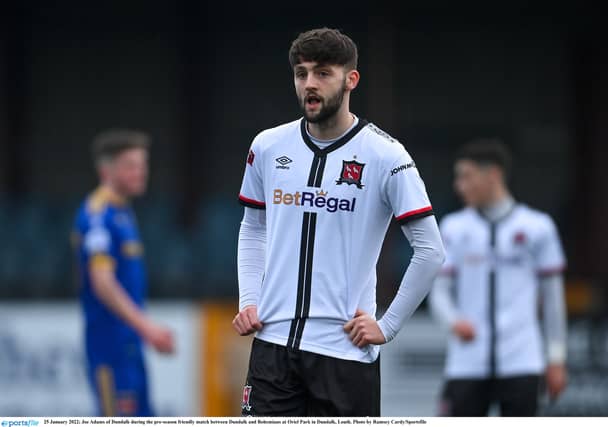 Dundalk's Joe Adams, who bagged the Lilywhites third goal in last night's friendly away to Galway United. (Pic: Sportsfile)