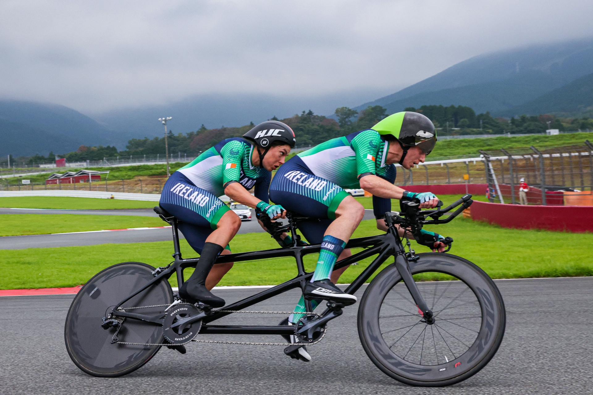Eve Mccrystal and Katie-George Dunlevy  in action in Tokyo
