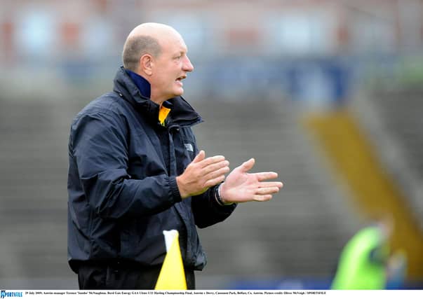 Terence ‘Sambo’ McNaughton during his time with the Antrim U21 team. (Pic: Sportsfile)