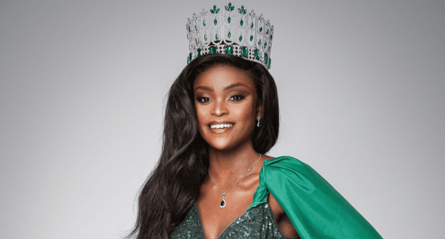 The winner of Miss Ireland 2021, Pamela Uba