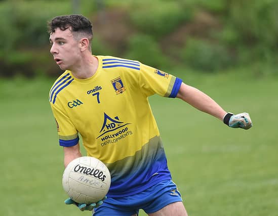 St Mochtas Craig Lennon in action during his sides win over Ardee At Marys. (Pic: Arthur Kinahan)