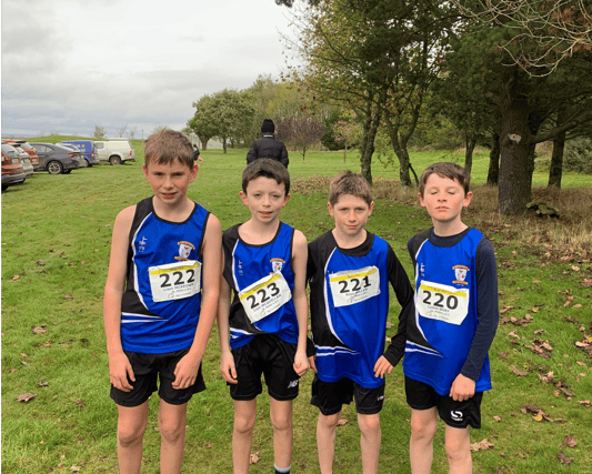 The U12 St Peters team of Liam McKeown, Cian McQuillan, Ross Hillen and Conor Duff