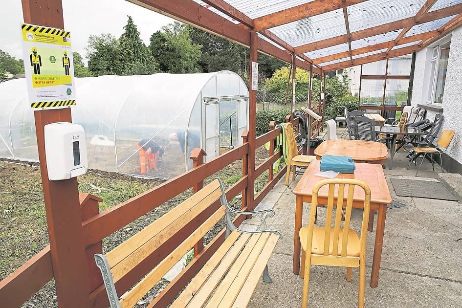 The newly built extension at Naas Men's Shed