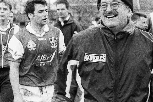 “I remember the first game of one of the seasons, just before we went out, someone said: ‘C’mon boys, let’s go and win this league’. Turlough stopped us from walking out the door and said: ‘We’re not going out here to win the league today, we’re going out to win a football match and take it from there’. I took that attitude into my own game for the rest of my career and I feel it served me well.
