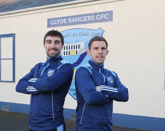 Ciaráin and Céin Sheridan will enter their third successive Anglo Printers JFC final this weekend, when they take on Roche Emmets in the Clans. (Pic: Arthur Kinahan)