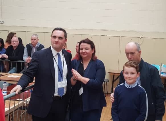 Louth Independent Cllr Kevin Callan (left) nominates Fianna Fáil candidate to fill vacant seat