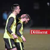 Muirhevna Mor's Billy Smith and Tiarnan Mulvenna. (Pic: Ciarán Culligan)