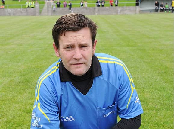 Jonathan Conlon will referee Sunday's senior final. (Pic: Arthur Kinahan)