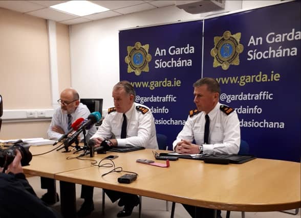 The briefing room at Dundalk Garda Station