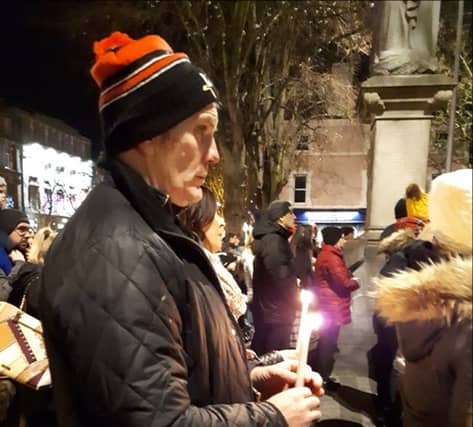 The candle-lit vigil held in Dundalk for Yosuke Sasaki