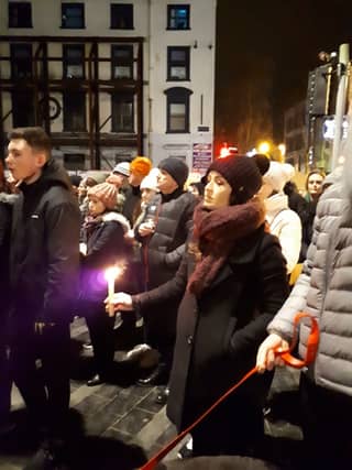 The candle-lit vigil held in Dundalk for Yosuke Sasaki