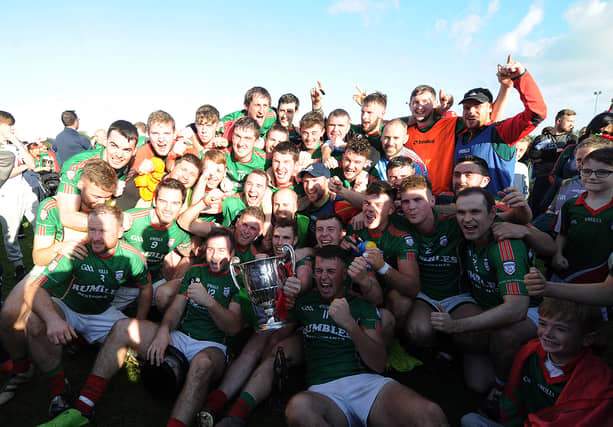 Glen Emmets celebrate their JFC final success. (Pic: Arthur Kinahan)