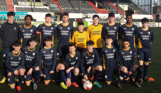 The Coláiste Chú Chulainn side that beat Balbriggan Community College recently
