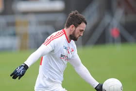 Derek Crilly in action against Westmeath. Picture: Arthur Kinahan