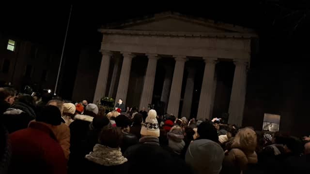The candle-lit vigil held in Dundalk for Yosuke Sasaki