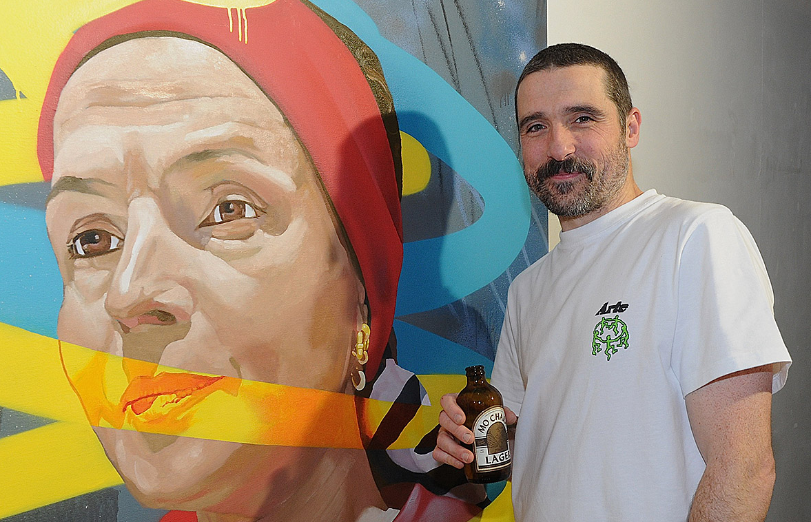 PHOTOS: Artist Omin's exhibition launch in Dundalk's Basement Gallery