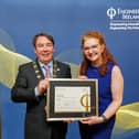Dr Niamh Shaw and Engineers Ireland President John Jordan
