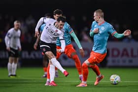 Danny Mullen of Dundalk and Mark Doyle of Drogheda United