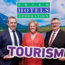 Hoteliers from across the country recently met with TDs and Senators to discuss the key challenges facing Irish tourism and the necessary measures the Irish Hotels Federation is calling for. Pictured (l-r):  Paul Gallagher, IHF CEO; Paula Butterly, TD and Matt OConnor, IHF President