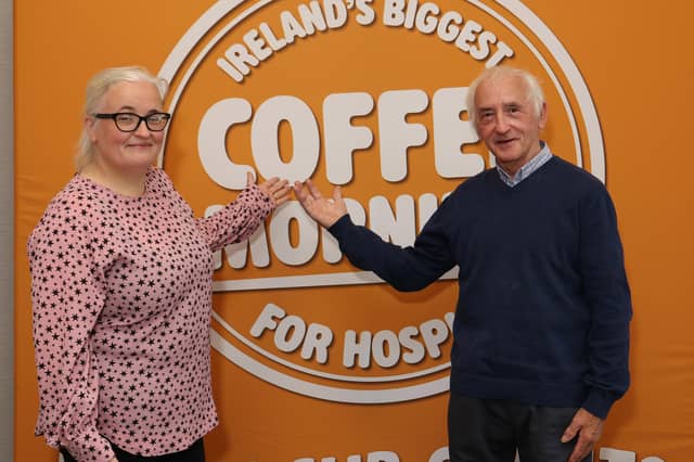 Melissa and Michael Hayes were awarded for their fundraising efforts at the launch of Ireland's Biggest Coffee Morning for Hospice, in St Francis Hospice Blanchardstown.