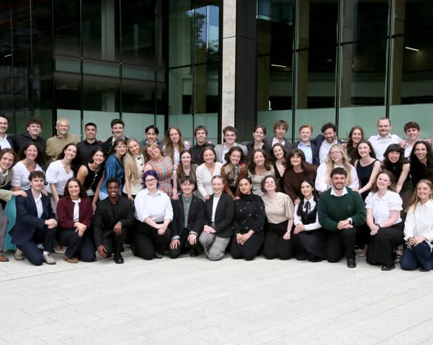 The five Louth students with the other 2026 George Moore Scholars