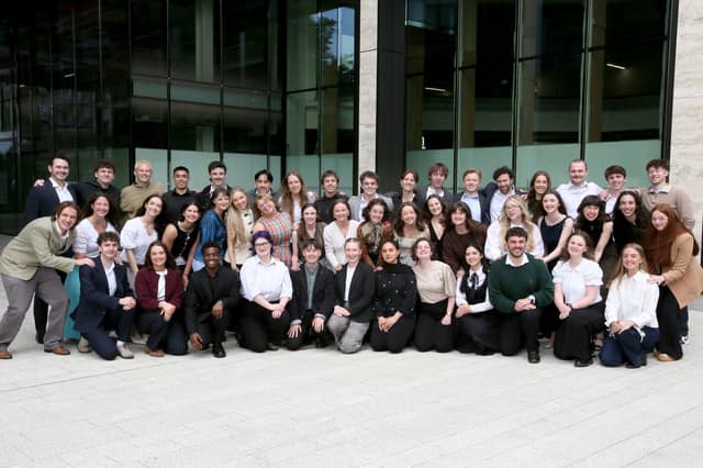 The five Louth students with the other 2026 George Moore Scholars