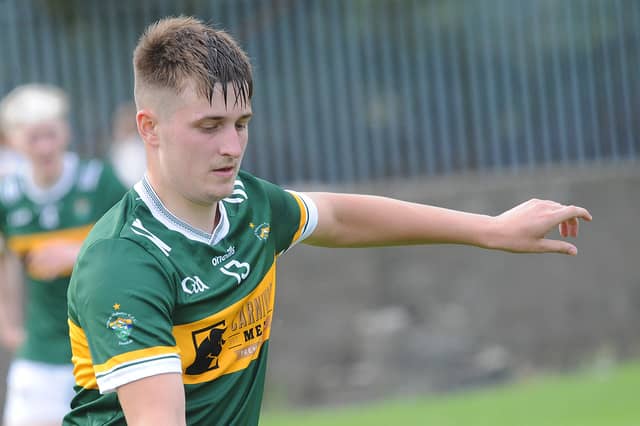 Kayden Fisher tries for a Sean O'Mahony's score