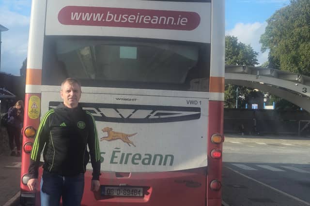 Deputy Ruairí Ó Murchú at Dundalk Bus Station