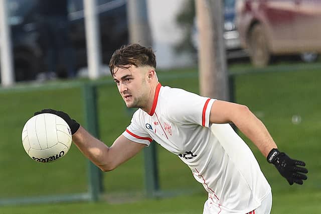 Ross Murnaghan in control at the back for St Brides