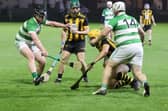Naomh Moninne and St. Fechins battled it out in the senior hurling league