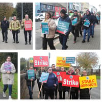 PHOTOS - Public sector workers in Dundalk take to the picket line