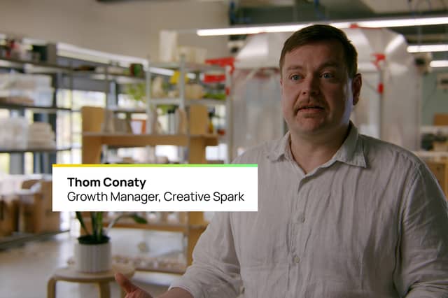 Thom Conaty, Growth Manager at Creative Spark, said that the key benefit of engaging with the Digital Fabrication Feasibility Pathway is de-risking investment