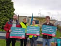 People Before Profit's Newry & Armagh rep, Marc Mac Seáin,  joined workers on the picket line at Louth County Hospital alongside James Renaghan PBP Louth