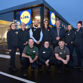 The store team at the new Lidl Blackrock