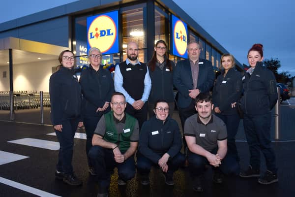 The store team at the new Lidl Blackrock
