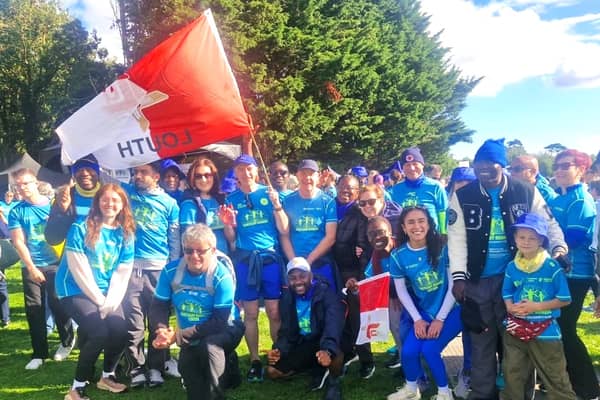 Louth Sanctuary Runners group enjoying the atmosphere at Global Solidarity Run recently