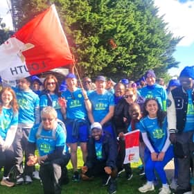 Louth Sanctuary Runners group enjoying the atmosphere at Global Solidarity Run recently